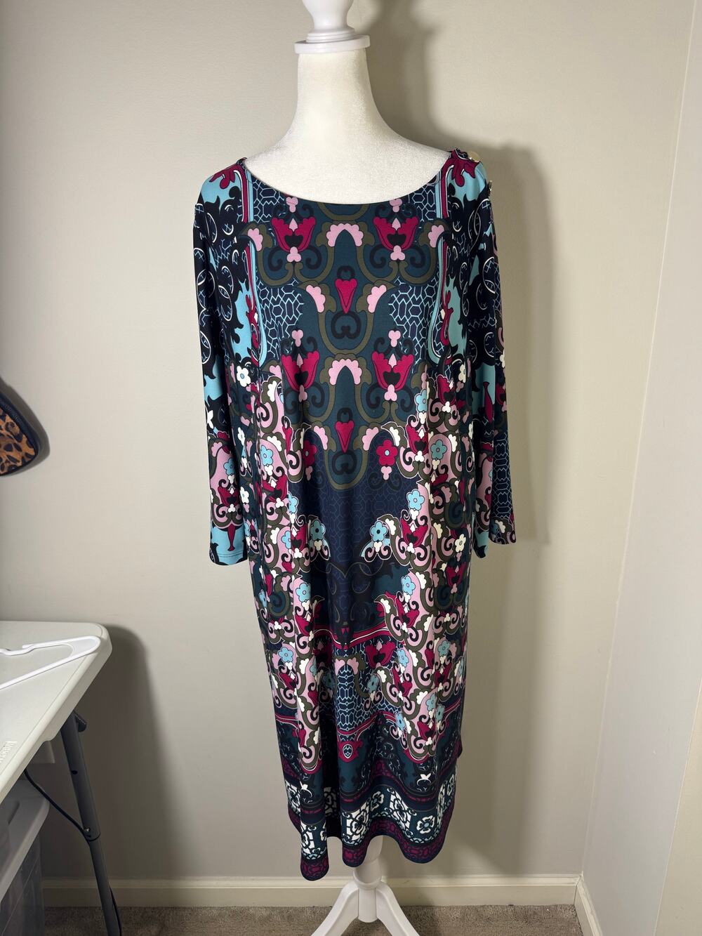 Talbots Boho Artsy 2X Plus Petite Dress